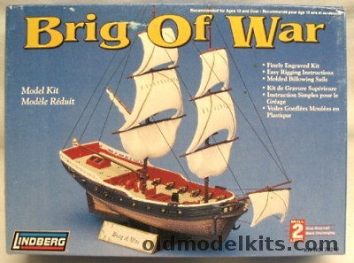 Lindberg US Brig Of War - Revolutionary Warship, 72219 plastic model kit